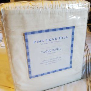 Pine Cone Hill Classic Ruffle Ivory Duvet Full/Queen by Annie Selke